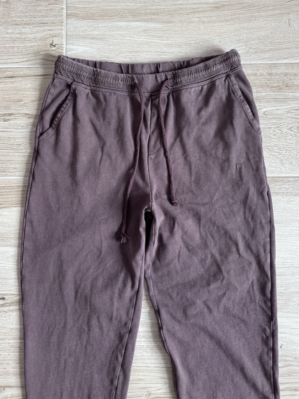 Aerie Taupe Purple Jogger Sweatpants Joggers Women’s Size Medium - Picture 2 of 6